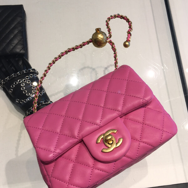 ★2020 ACT2. シャネルコピー★CRUSH MINI FLAP BAG in pink (52174048)